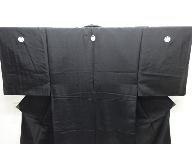  紋付羽二重男物着物